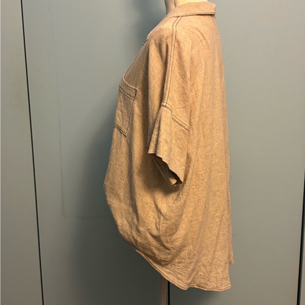 Gilli Casual Tan Button-Up Shirt - Picture 3 of 8